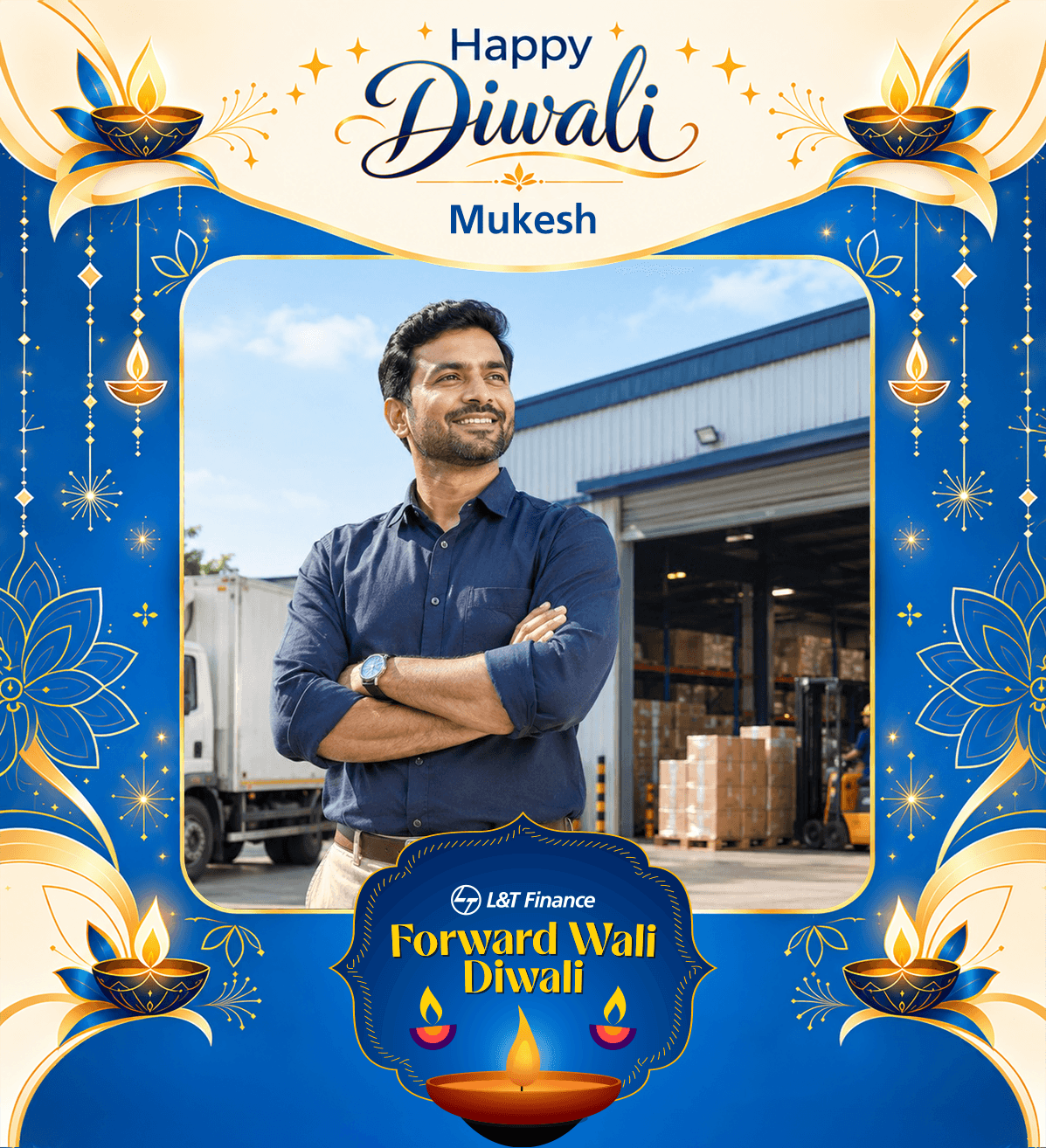 Diwali wish for Mukesh